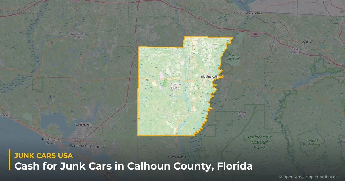 Calhoun County, FL service area map