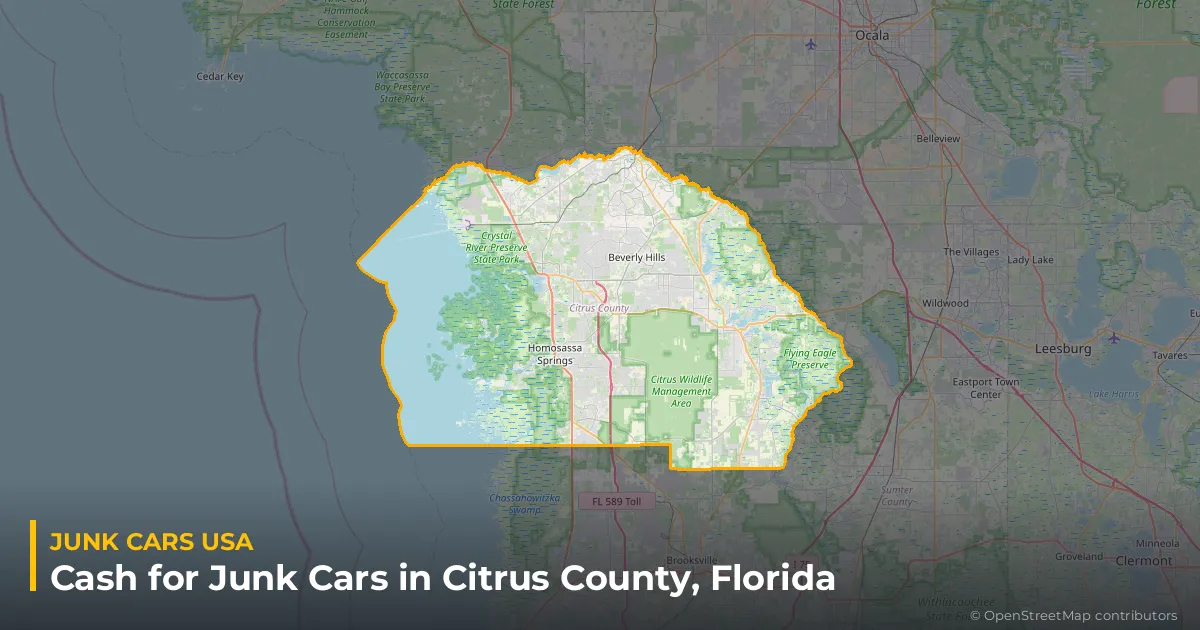Citrus County, FL service area map