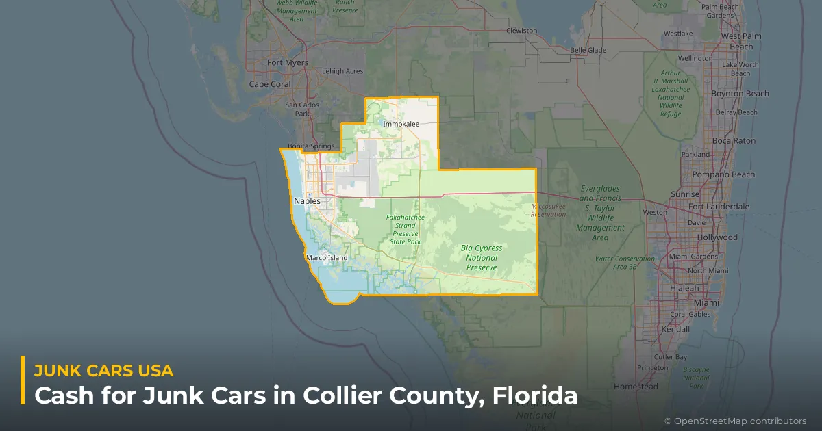 Collier County, FL service area map