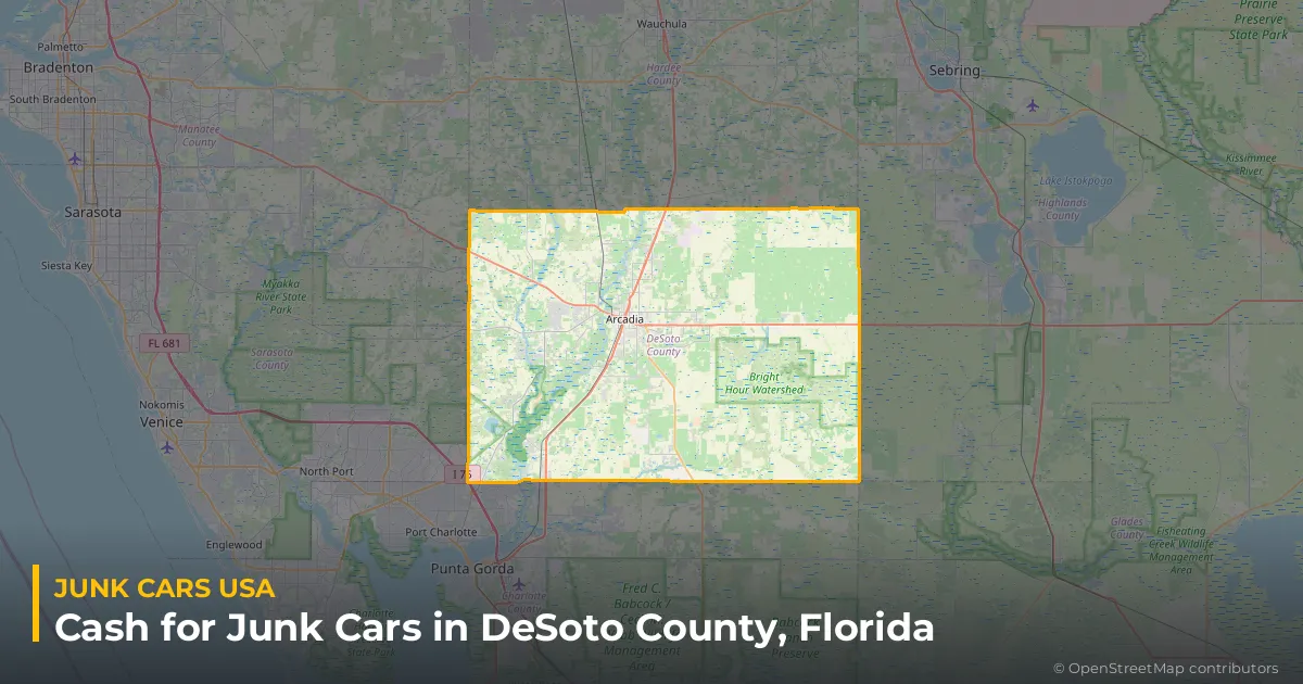 DeSoto County, FL service area map