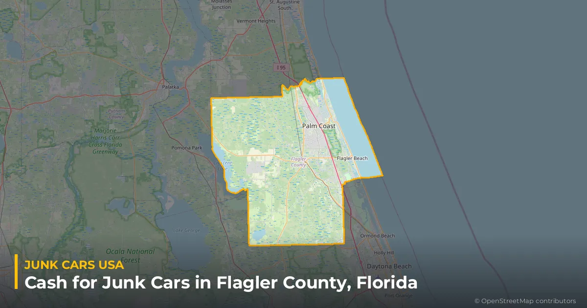 Flagler County, FL service area map