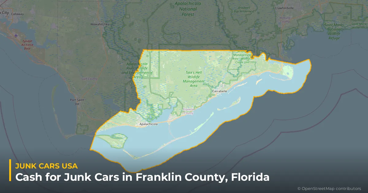 Franklin County, FL service area map