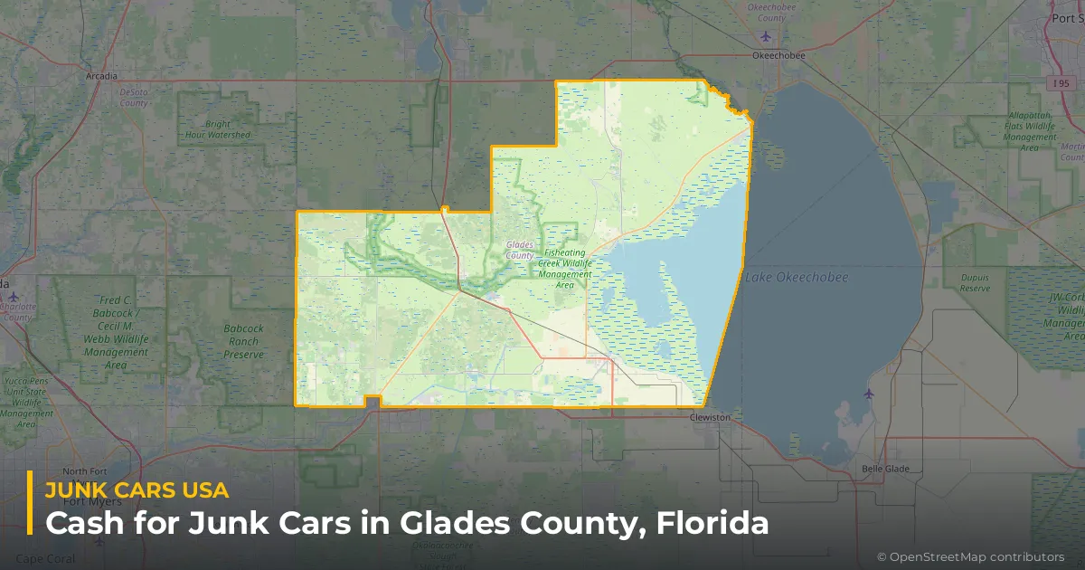 Glades County, FL service area map