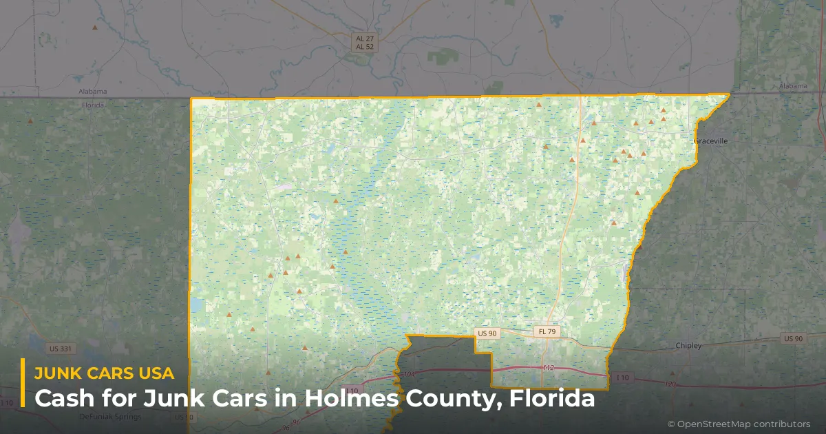 Holmes County, FL service area map