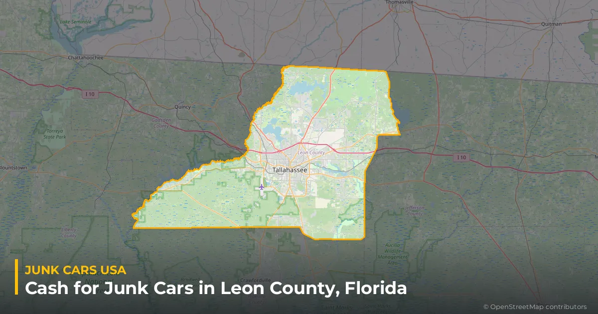Leon County, FL service area map