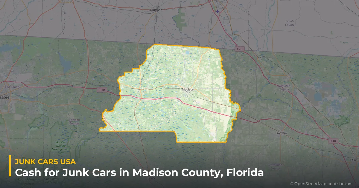 Madison County, FL service area map
