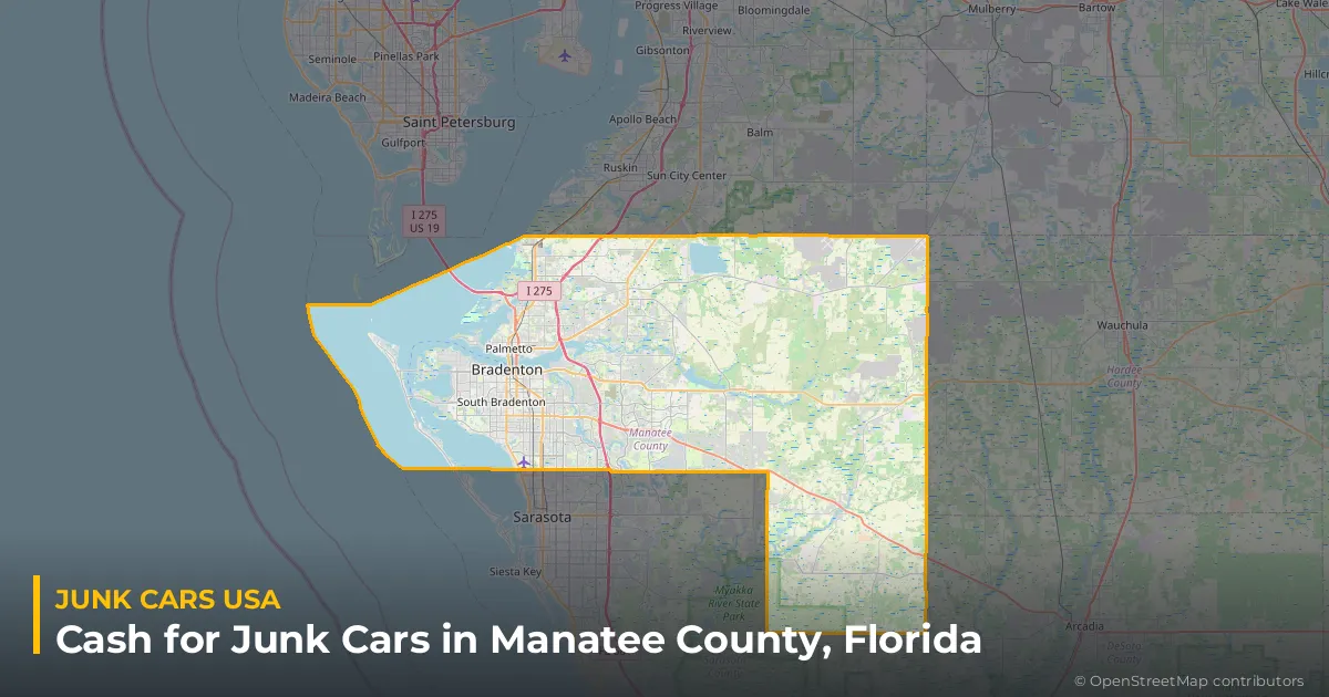Manatee County, FL service area map