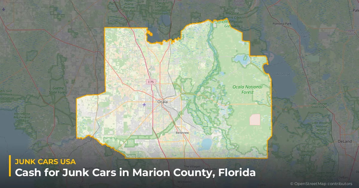 Marion County, FL service area map