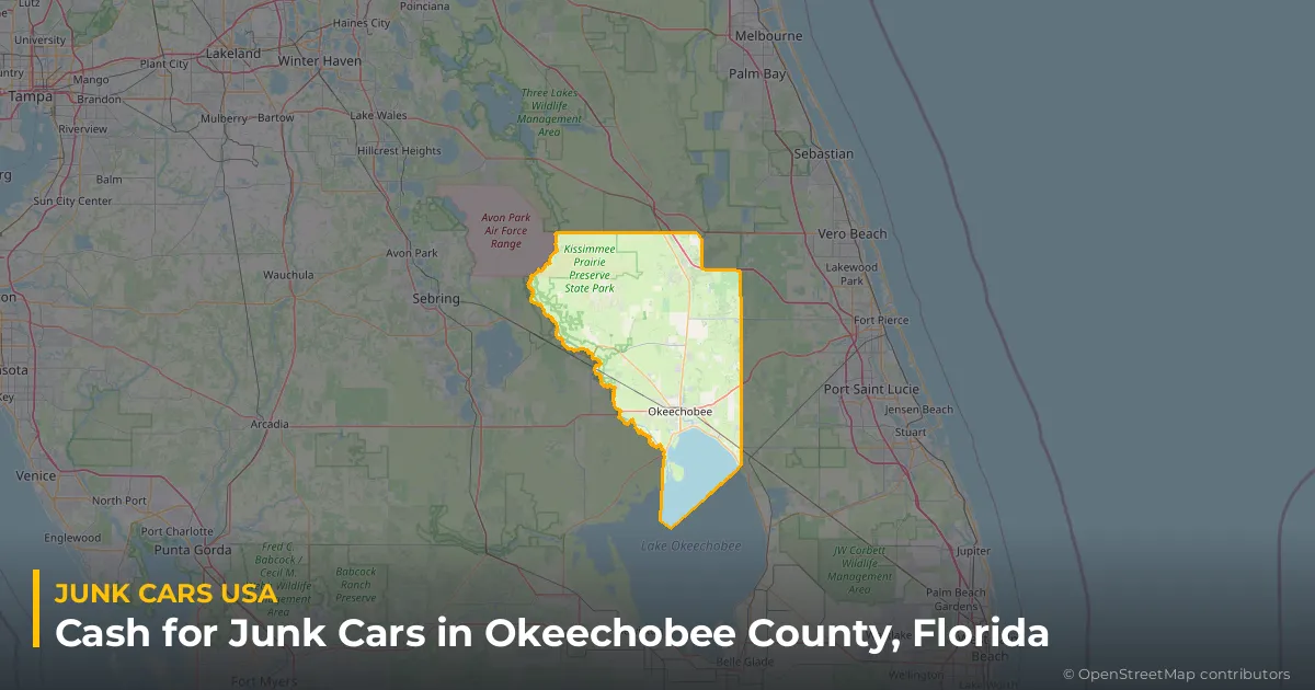 Okeechobee County, FL service area map