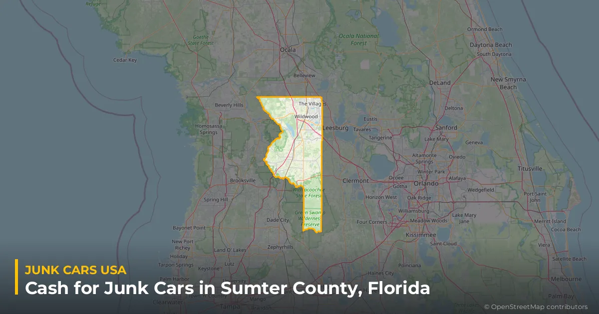 Sumter County, FL service area map