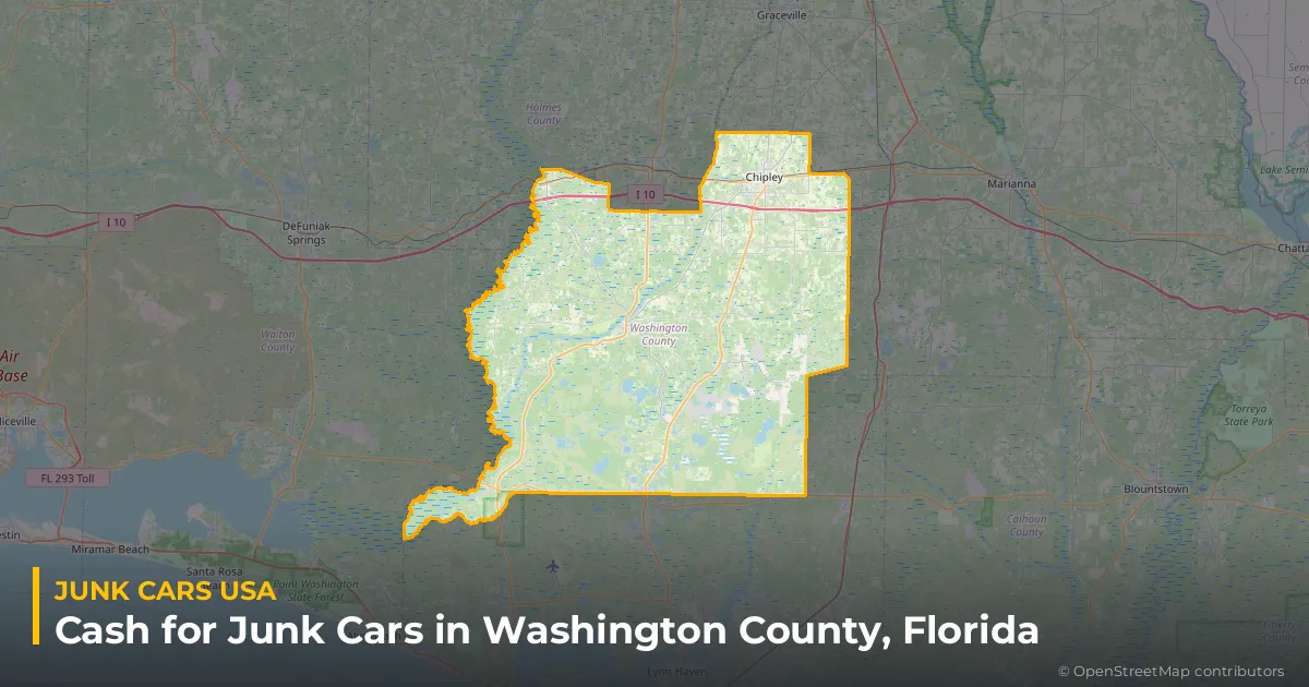 Washington County, FL service area map